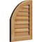 Ekena Millwork Quarter Round Top Left Western Red Cedar Gable Vent w/Decorative Face Frame, 10"W x 36"H GVWQL10X3602RDUWR - alternate 2